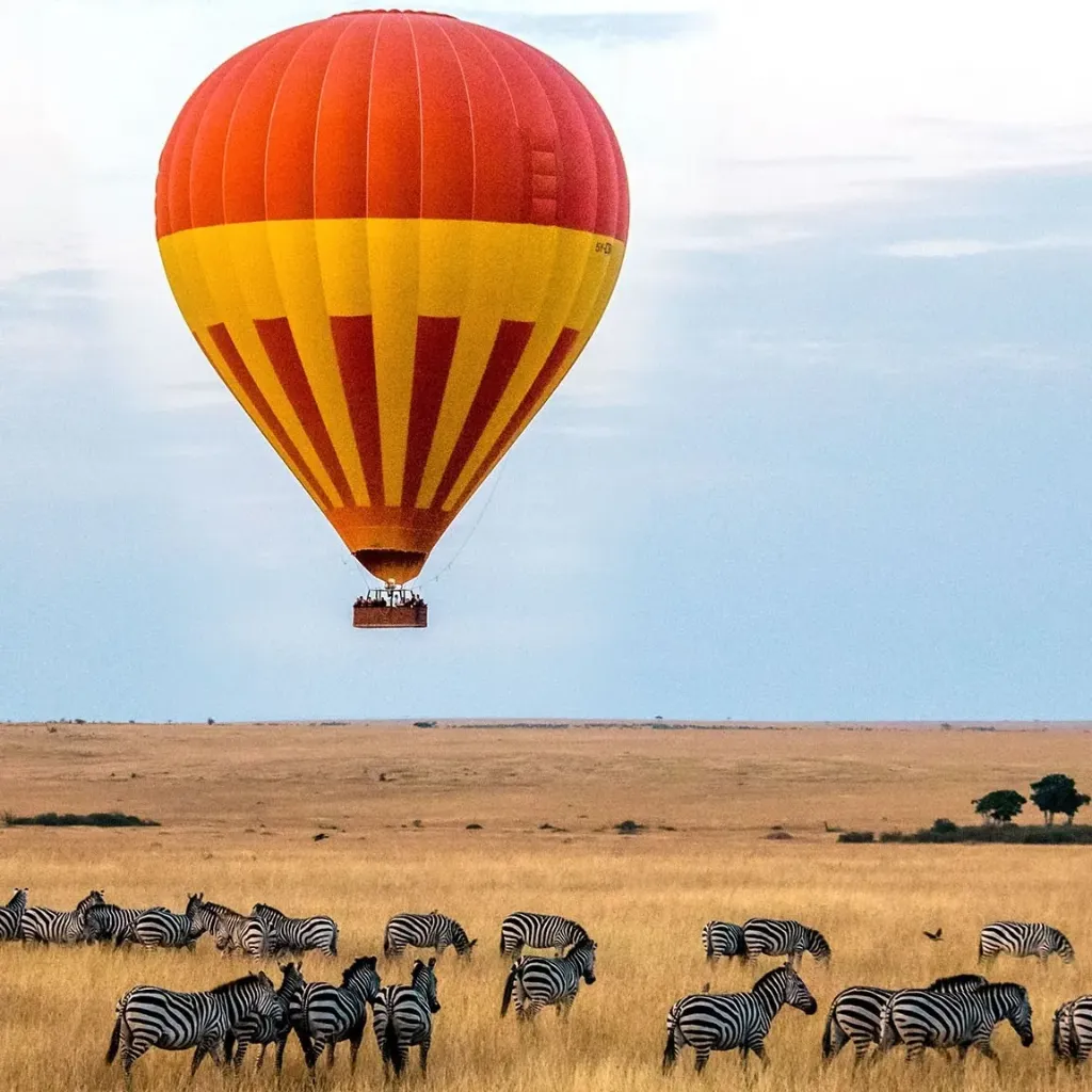 Hot Air Baloon Over Maasai Mara